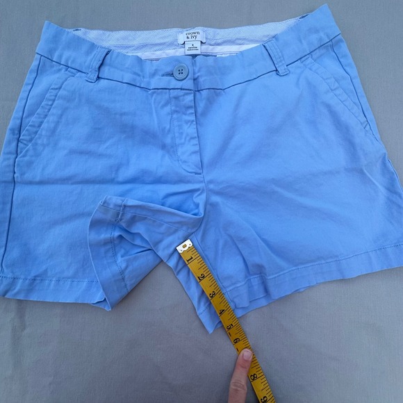 Caroline Blue Cotton Blend Shorts Size 8 Crown & Ivy - Picture 9 of 9